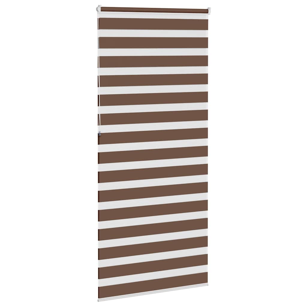 Zebra rolgordijn 95x230 cm stofbreedte 90,9 cm polyester bruin – afbeelding 4