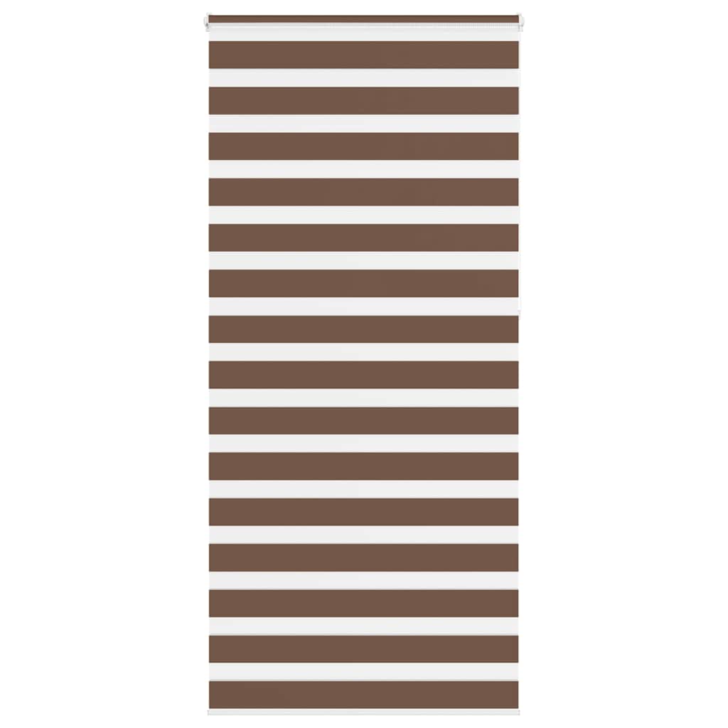 Zebra rolgordijn 100x230 cm stofbreedte 95,9 cm polyester bruin – afbeelding 1