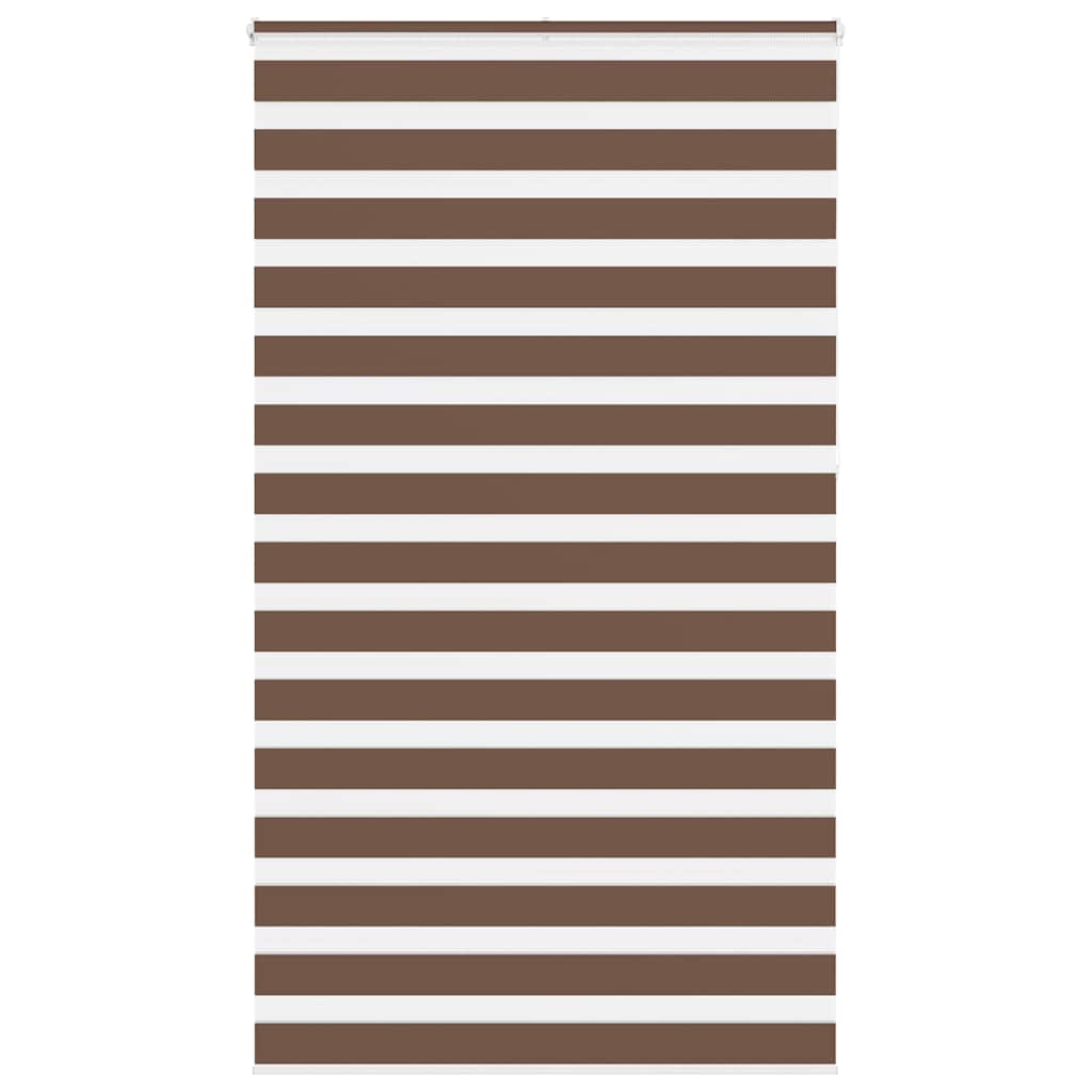 Zebra rolgordijn 125x230 cm stofbreedte 120,9cm polyester bruin – afbeelding 1