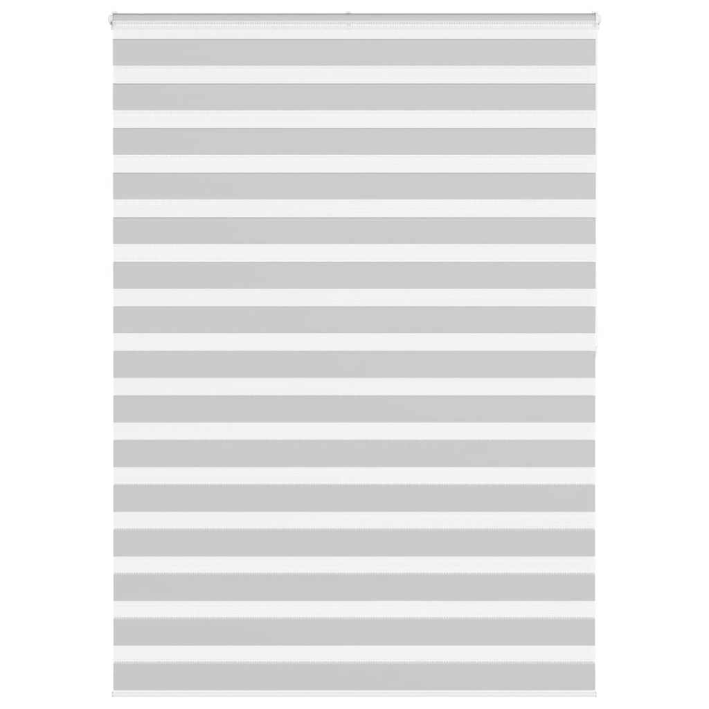 Zebra rolgordijn 160x200 cm stofbreedte 155,9 cm lichtgrijs