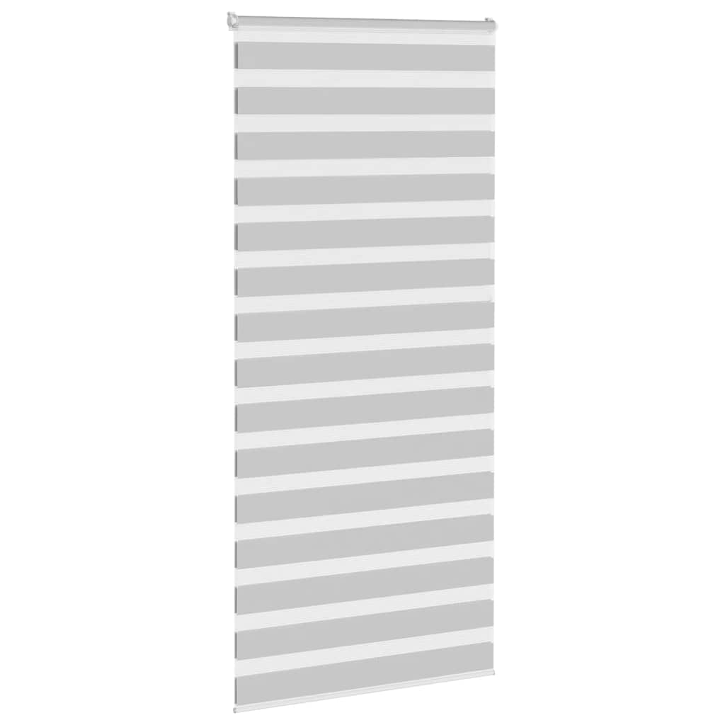 Zebra rolgordijn 100x230 cm stofbreedte 95,9 cm lichtgrijs – afbeelding 3