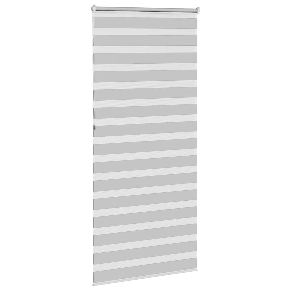 Zebra rolgordijn 100x230 cm stofbreedte 95,9 cm lichtgrijs – afbeelding 4