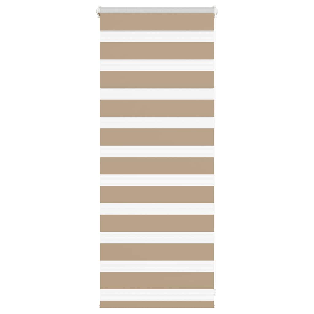 Zebra Blind zandbruin 65x100 cm stofbreedte 60,9 cm polyester