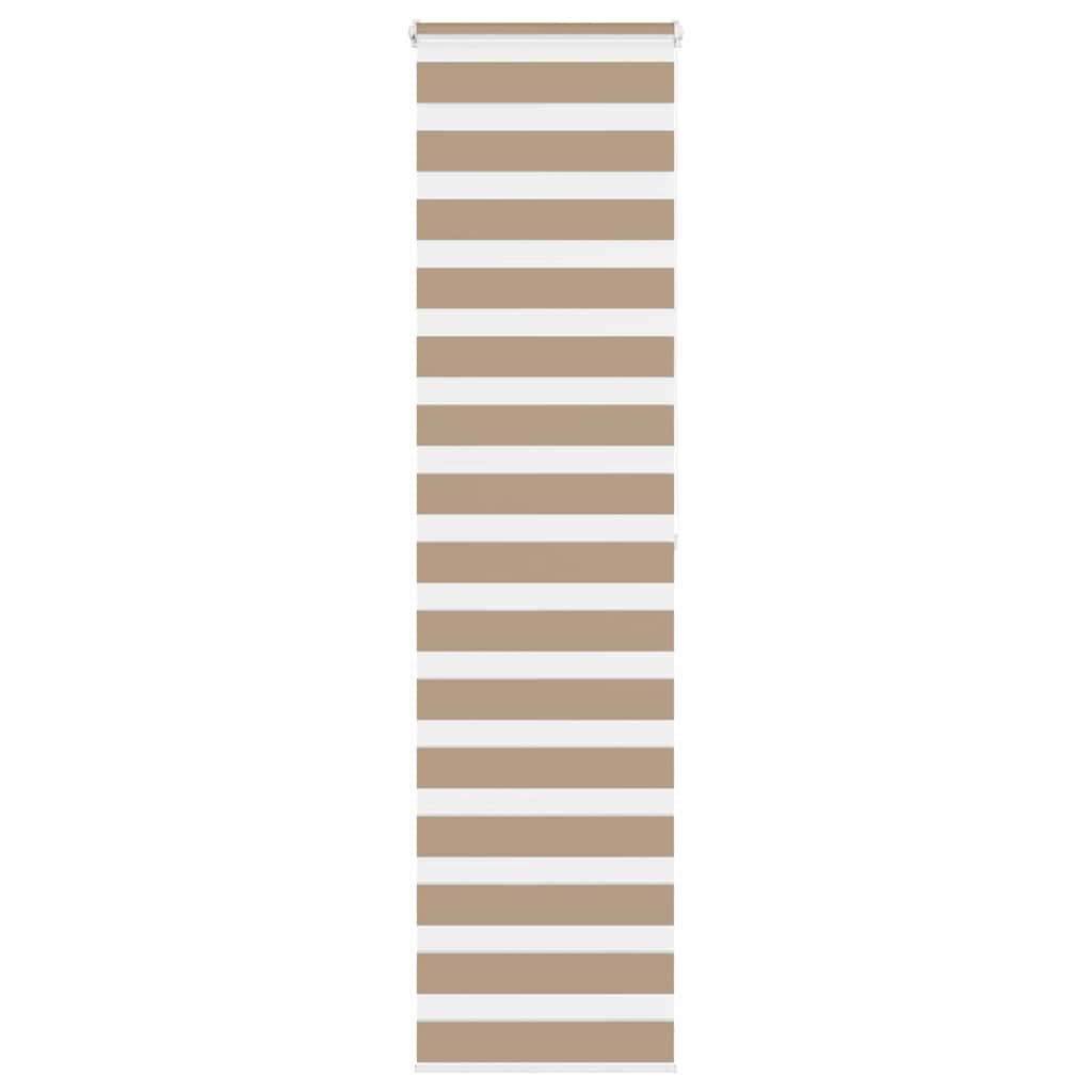 Zebra Blind 55x200 cm stofbreedte 50,9 cm polyester zandbruin