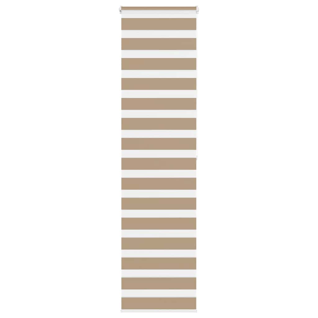 Zebra Blind 65x200 cm stofbreedte 60,9 cm polyester zandbruin