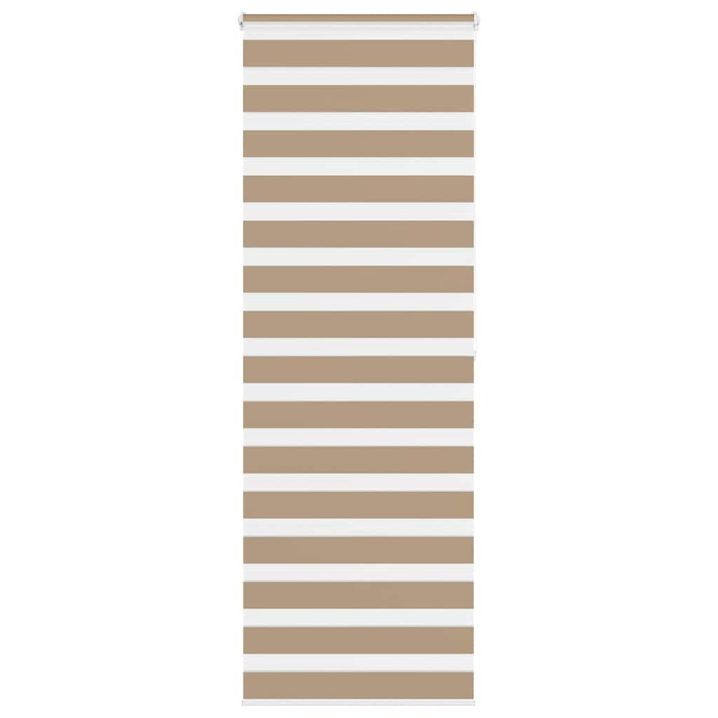 Zebra Blind 75x200 cm stofbreedte 70,9 cm polyester zandbruin – afbeelding 1