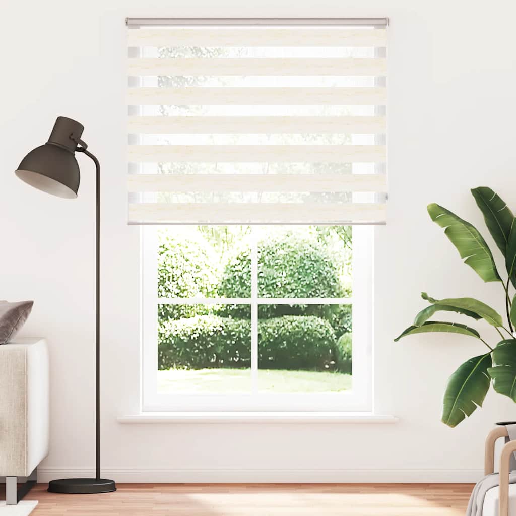 Zebra rolgordijn 150x200 cm stofbreedte 145,9 cm marmerbeige – afbeelding 2