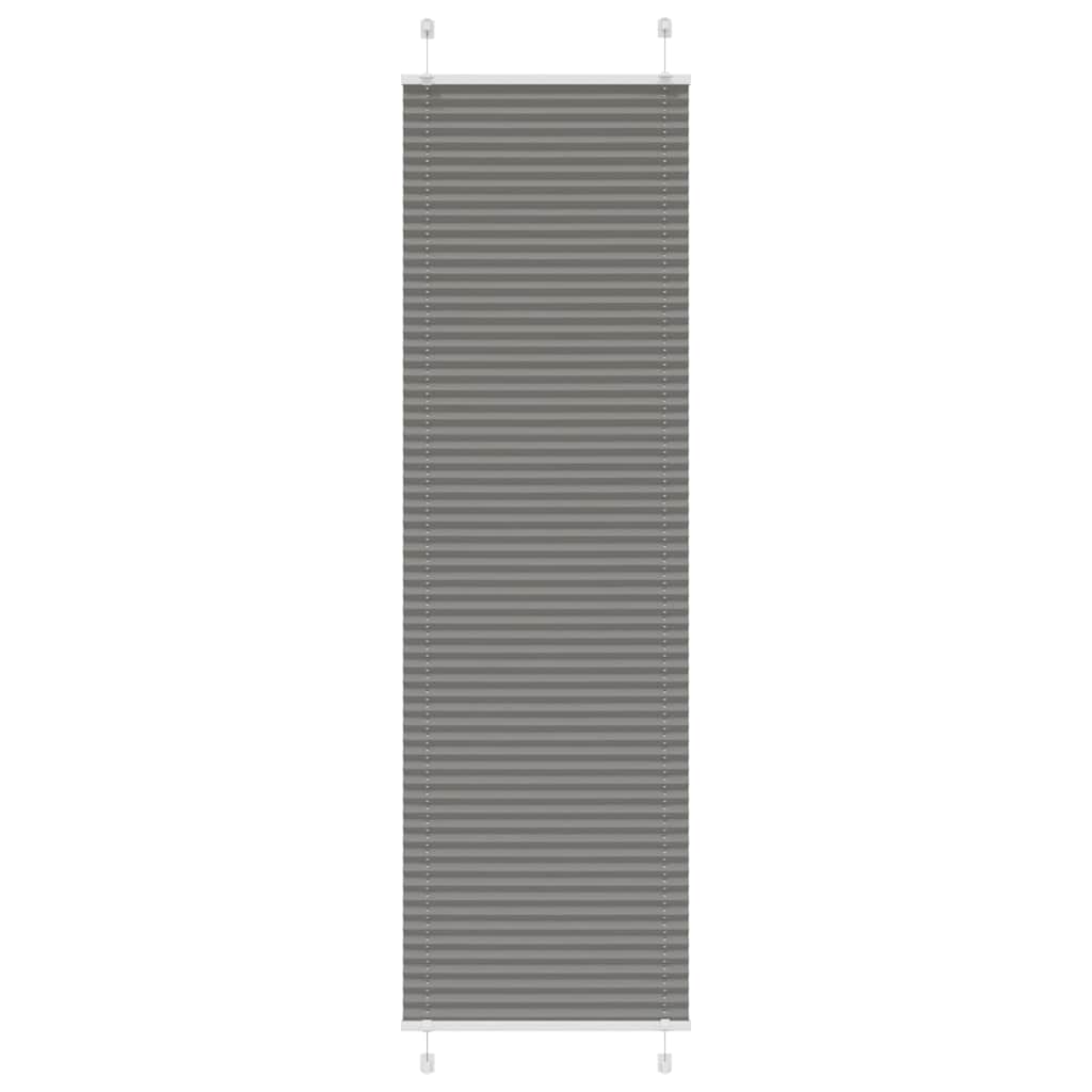 Plissé rolgordijn 60x200 cm stofbreedte 59,4 cm antraciet