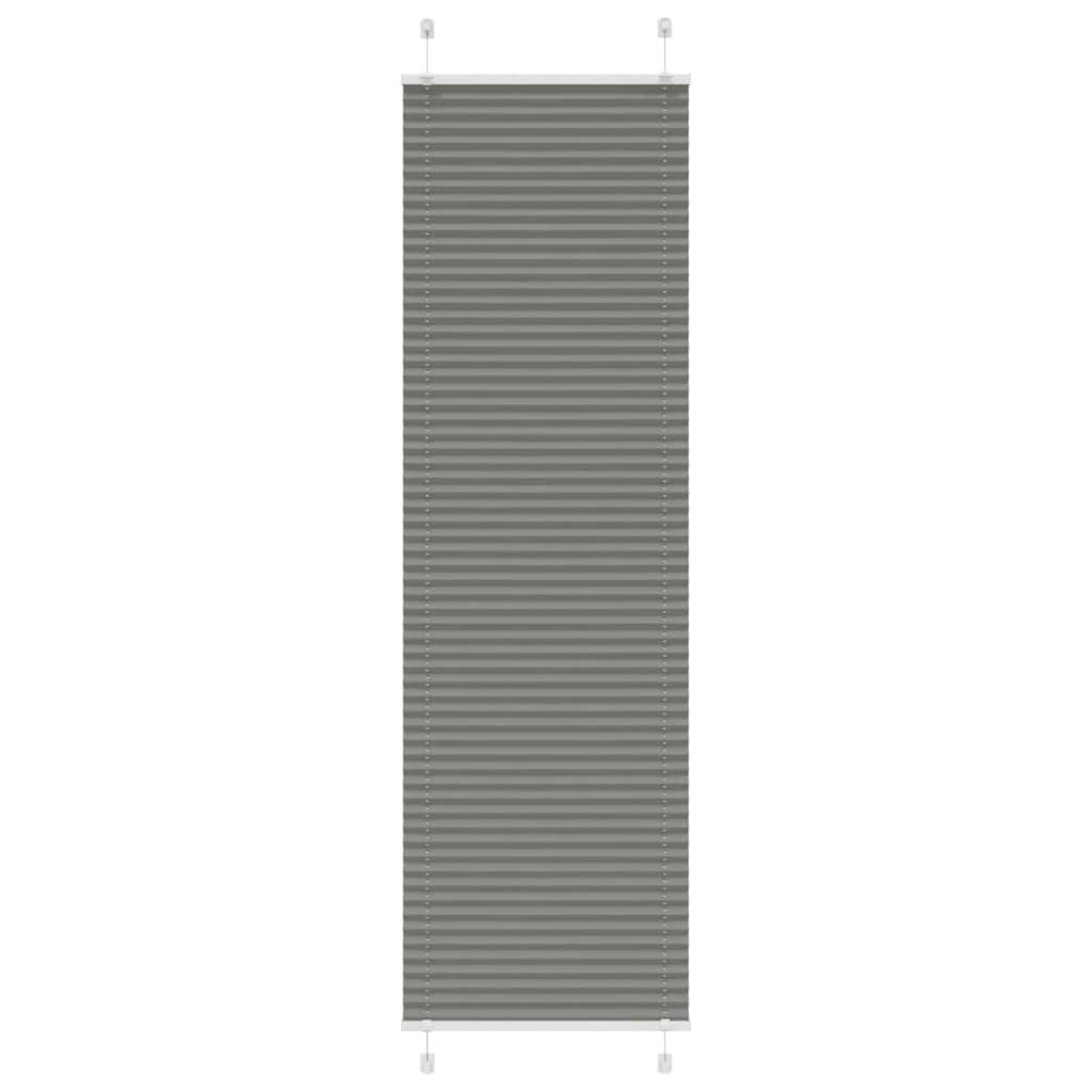 Plissé rolgordijn 65x200 cm stofbreedte 64,4 cm antraciet