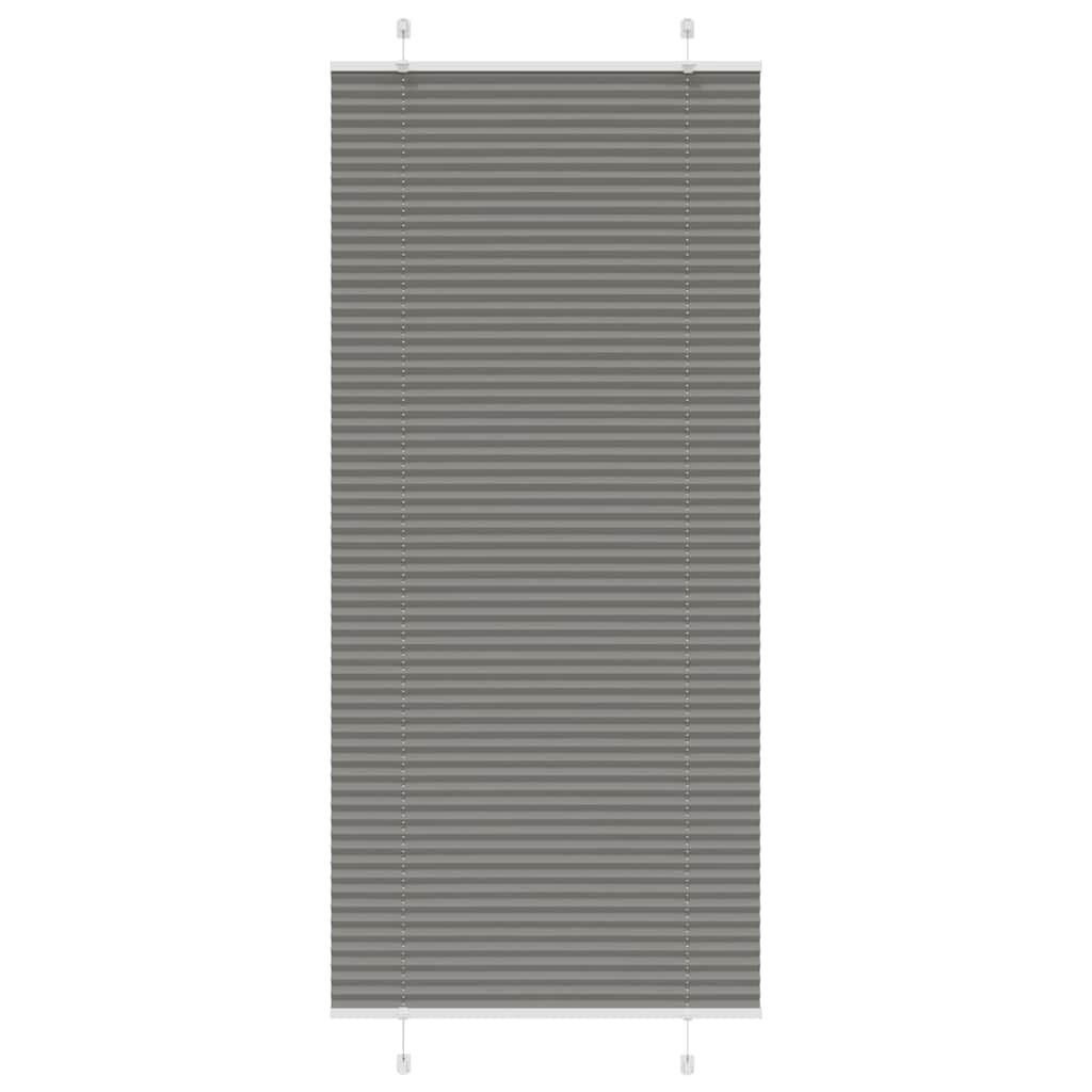 Plissé rolgordijn 85x200 cm stofbreedte 84,4 cm antraciet