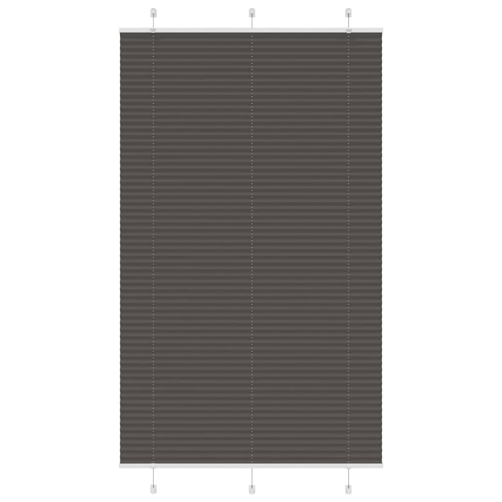 Plissé rolgordijn 120x200cm stofbreedte 119,4cm polyester zwart