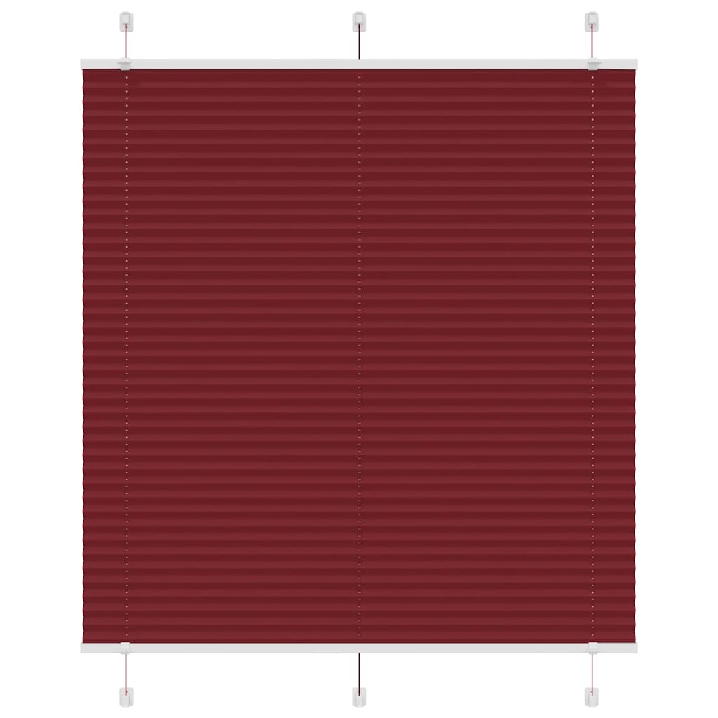 Plissé rolgordijn 115x100cm stofbreedte 114,4cm bordeauxrood – afbeelding 1