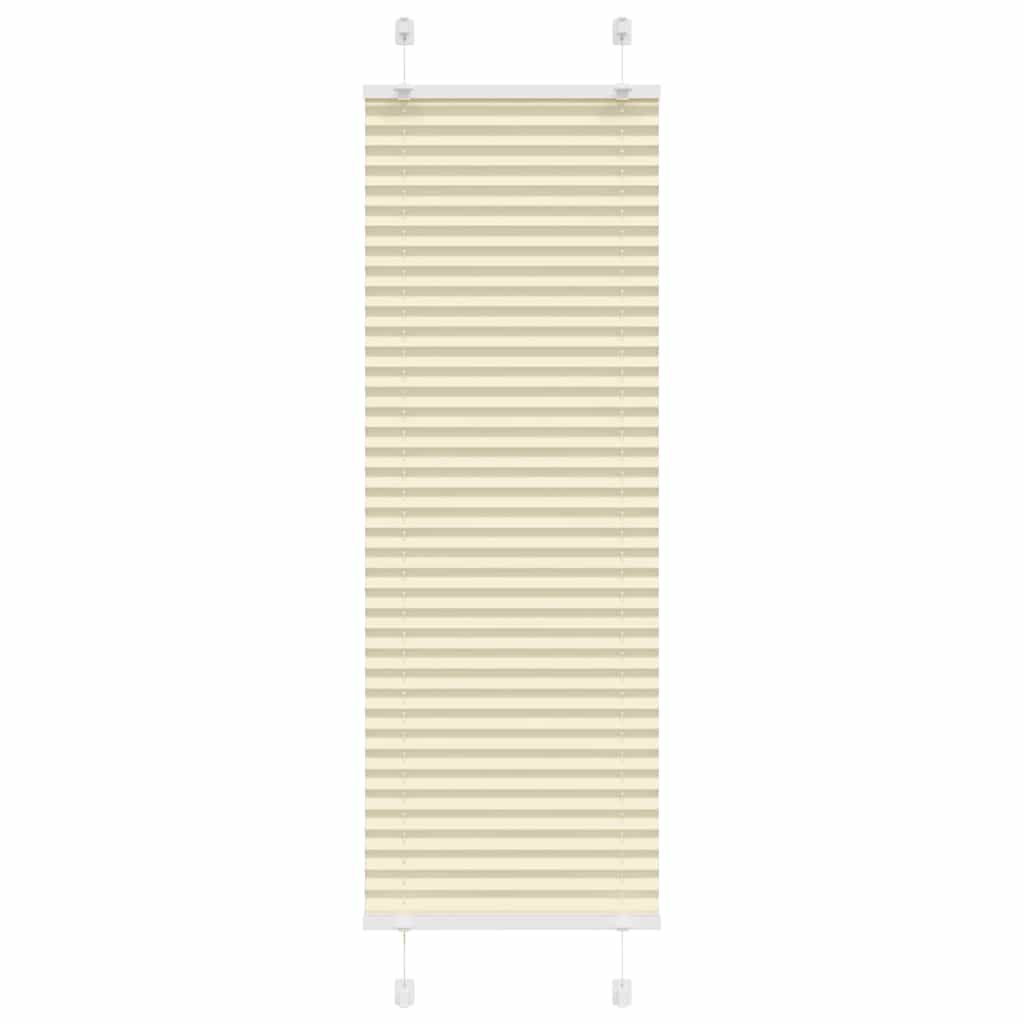 Plissé rolgordijn 50x100 cm stofbreedte 49,4 cm polyester crème