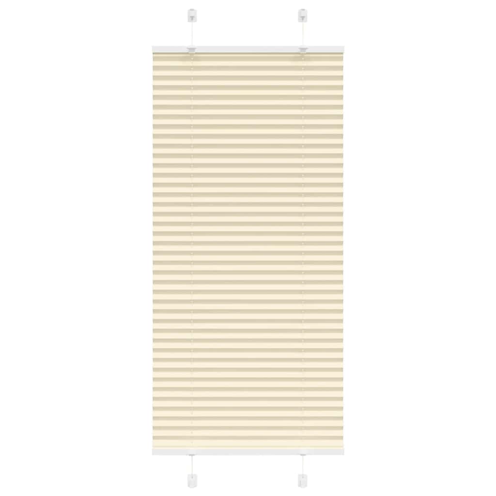 Plissé rolgordijn 55x100 cm stofbreedte 54,4 cm polyester crème
