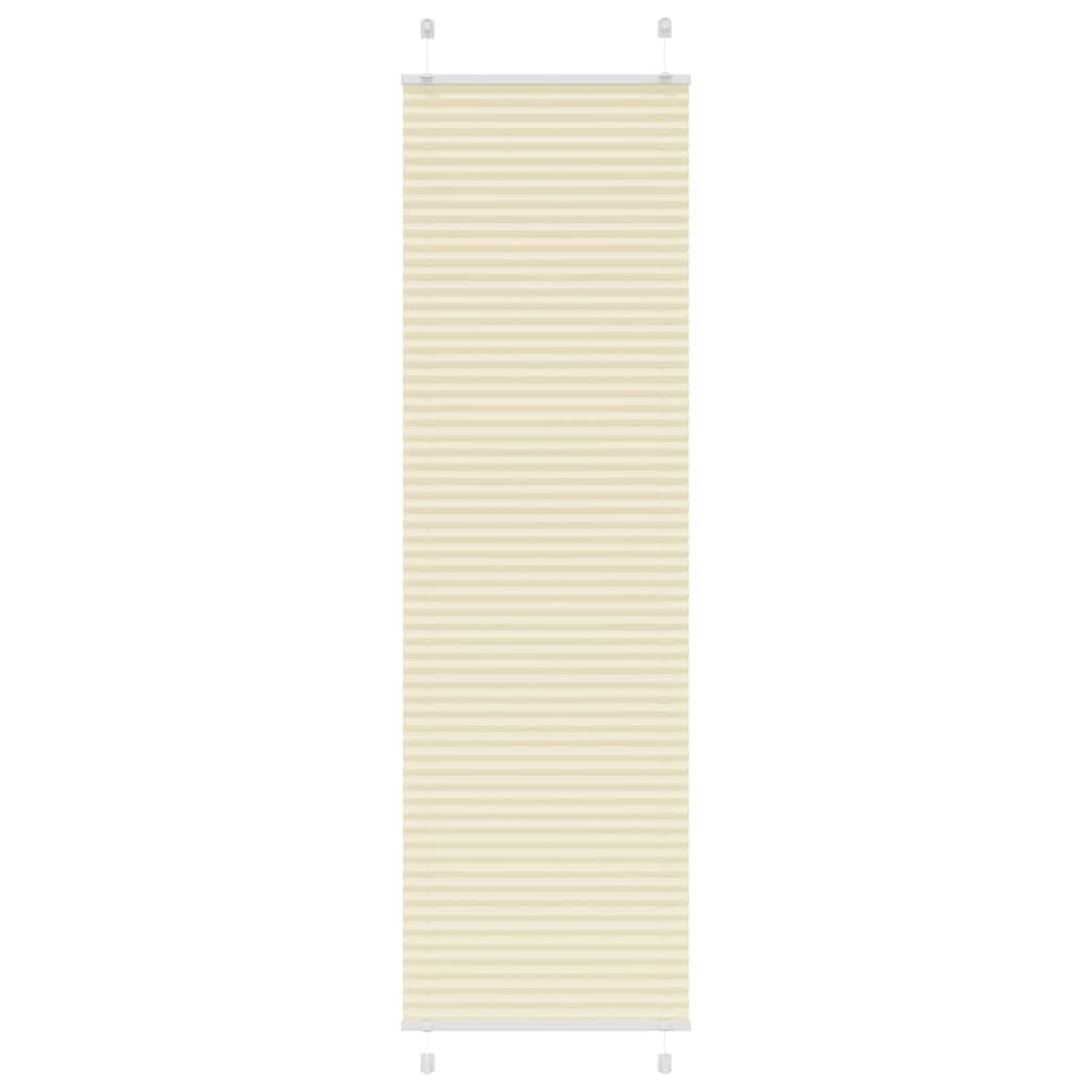 Plissé rolgordijn 60x200 cm stofbreedte 59,4 cm polyester crème