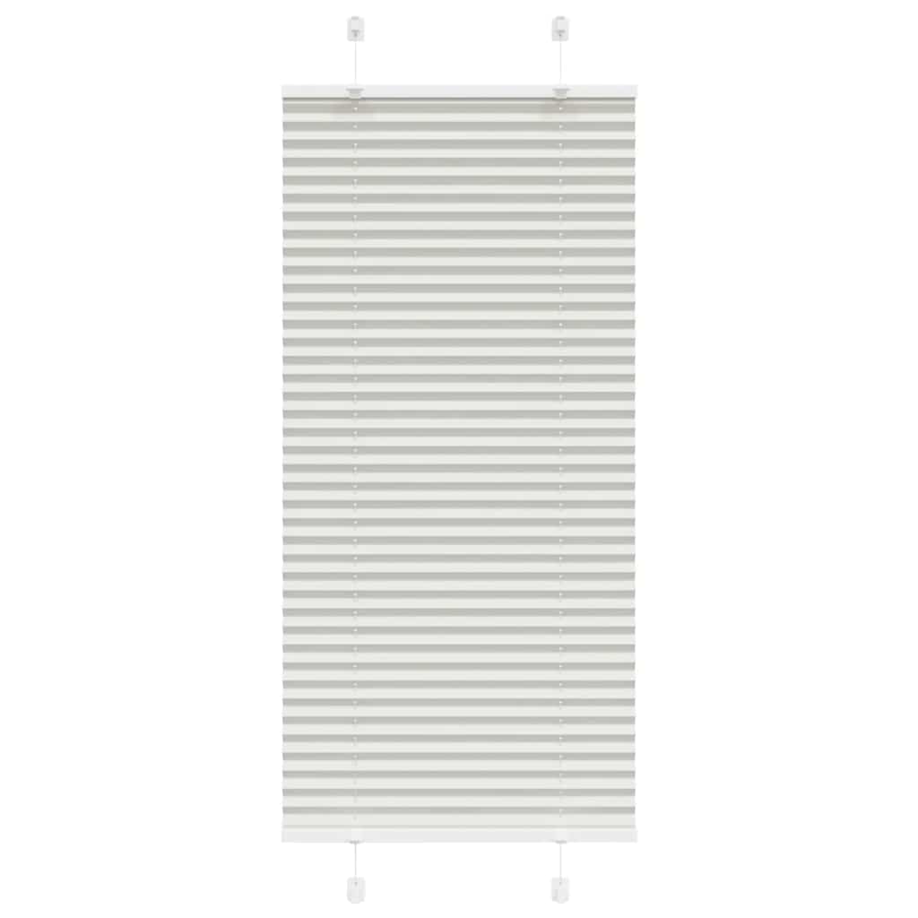 Plissé rolgordijn 55x100 cm stofbreedte 54,4 cm lichtgrijs – afbeelding 1