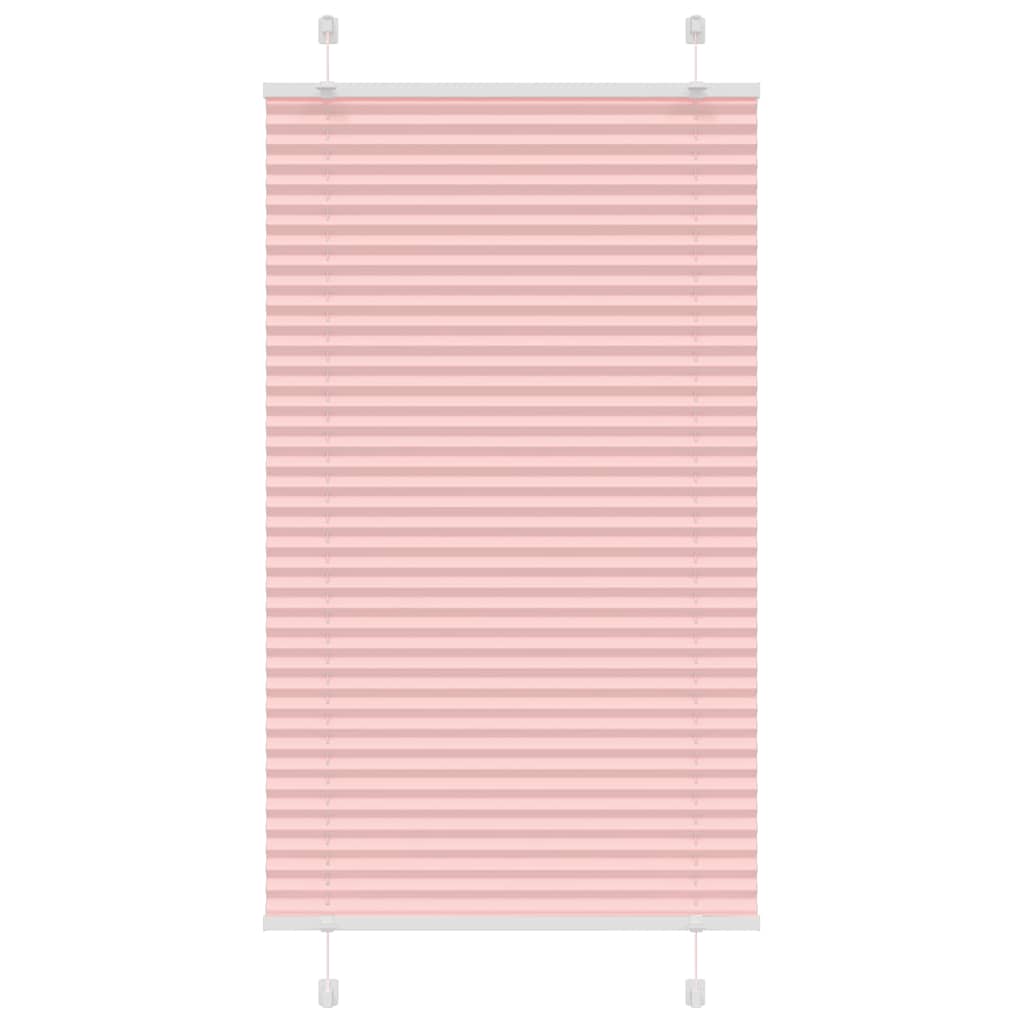 Plissé rolgordijn 80x100 cm stofbreedte 79,4 cm polyester roze