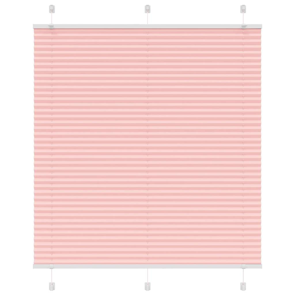 Plissé rolgordijn 120x150cm stofbreedte 119,4cm polyester roze – afbeelding 1