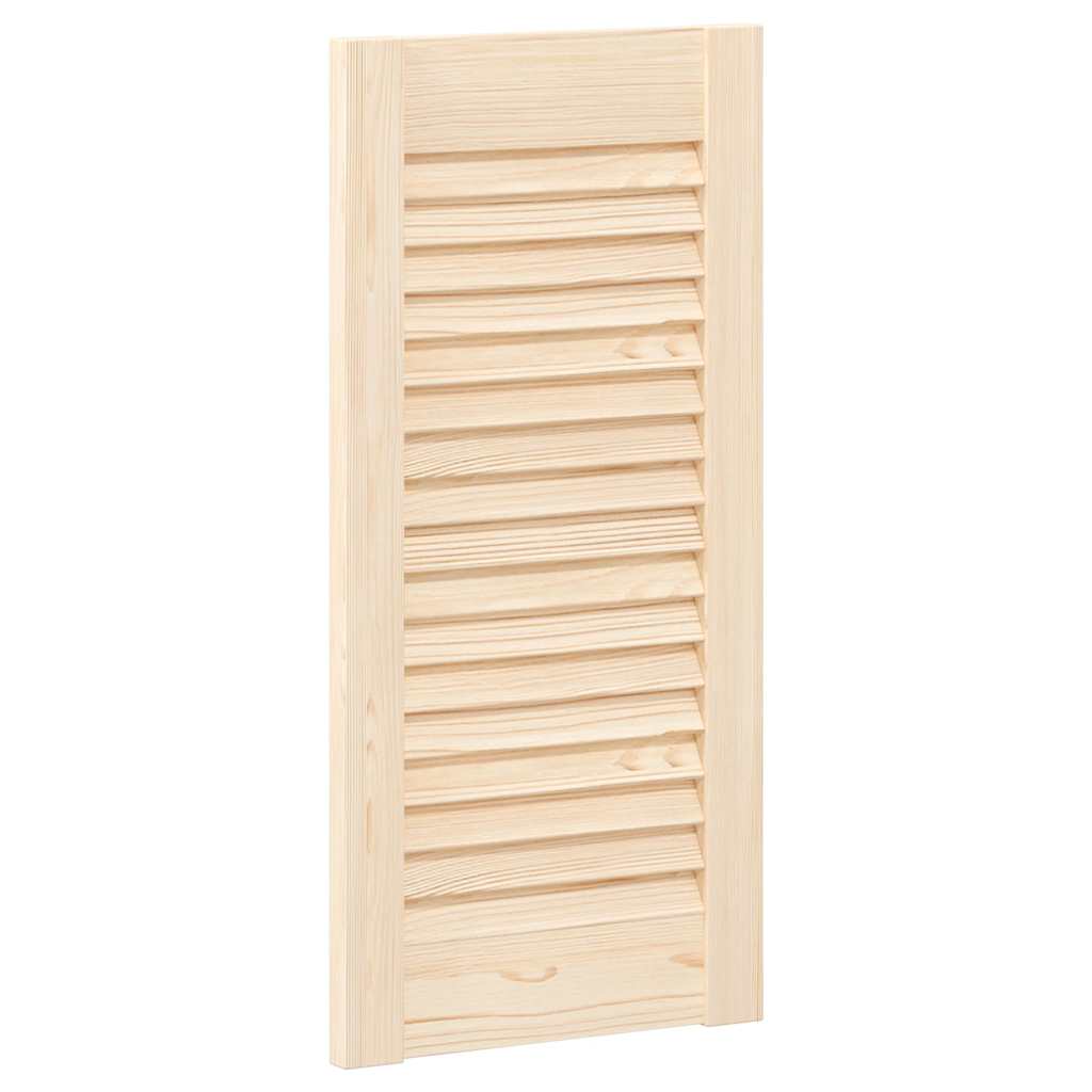 Kastdeuren met lamellen 4 st 61,5x29,5 cm massief grenenhout – afbeelding 3
