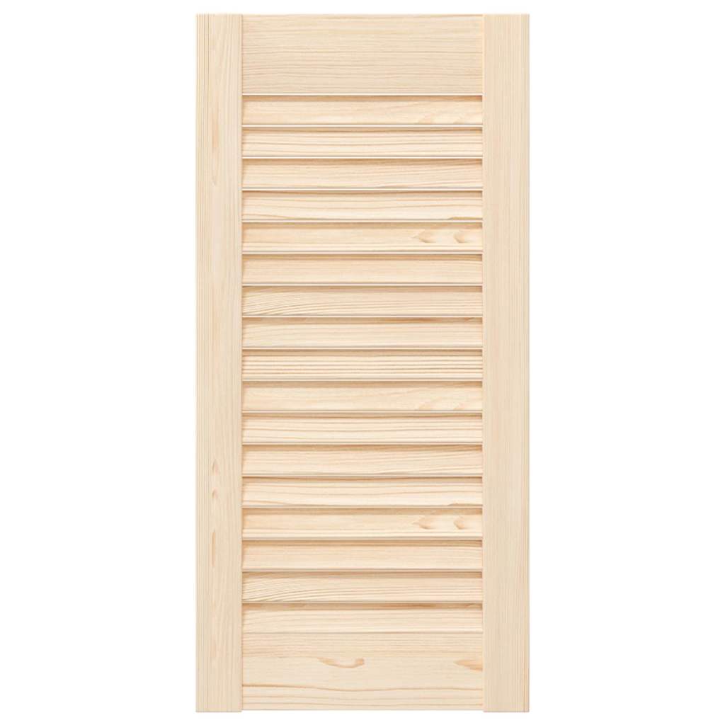 Kastdeuren met lamellen 4 st 61,5x29,5 cm massief grenenhout – afbeelding 4