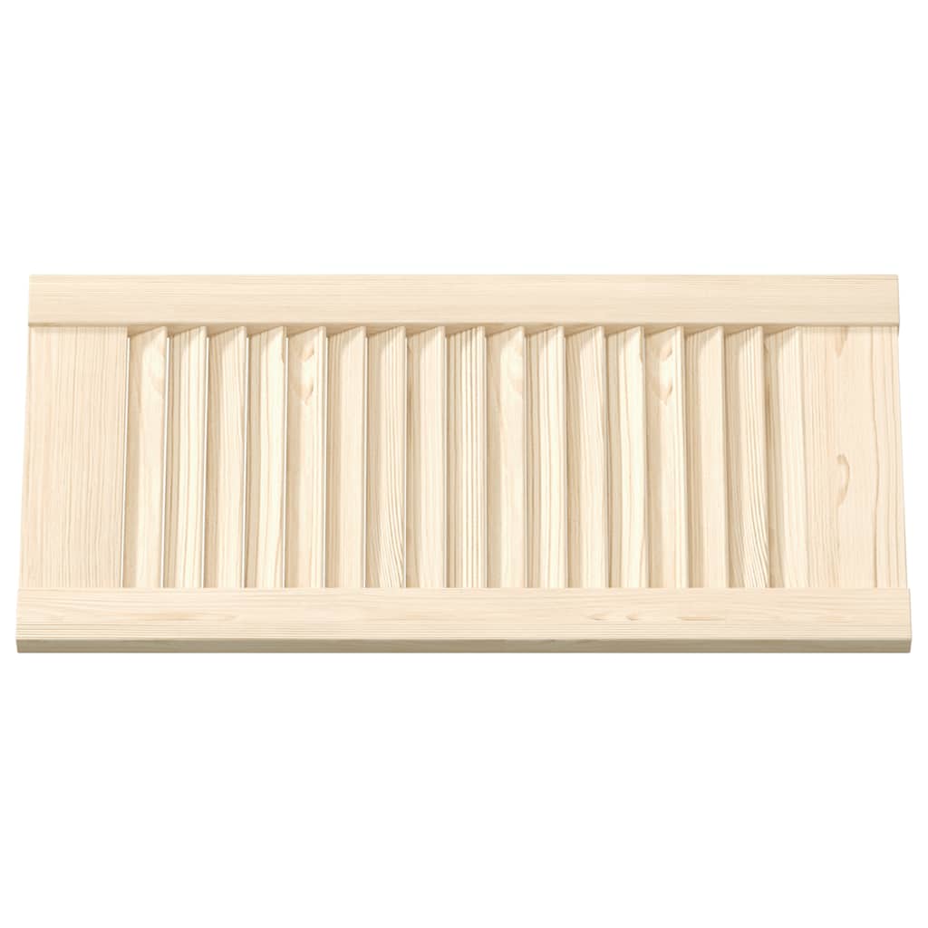 Kastdeuren met lamellen 4 st 61,5x29,5 cm massief grenenhout – afbeelding 5