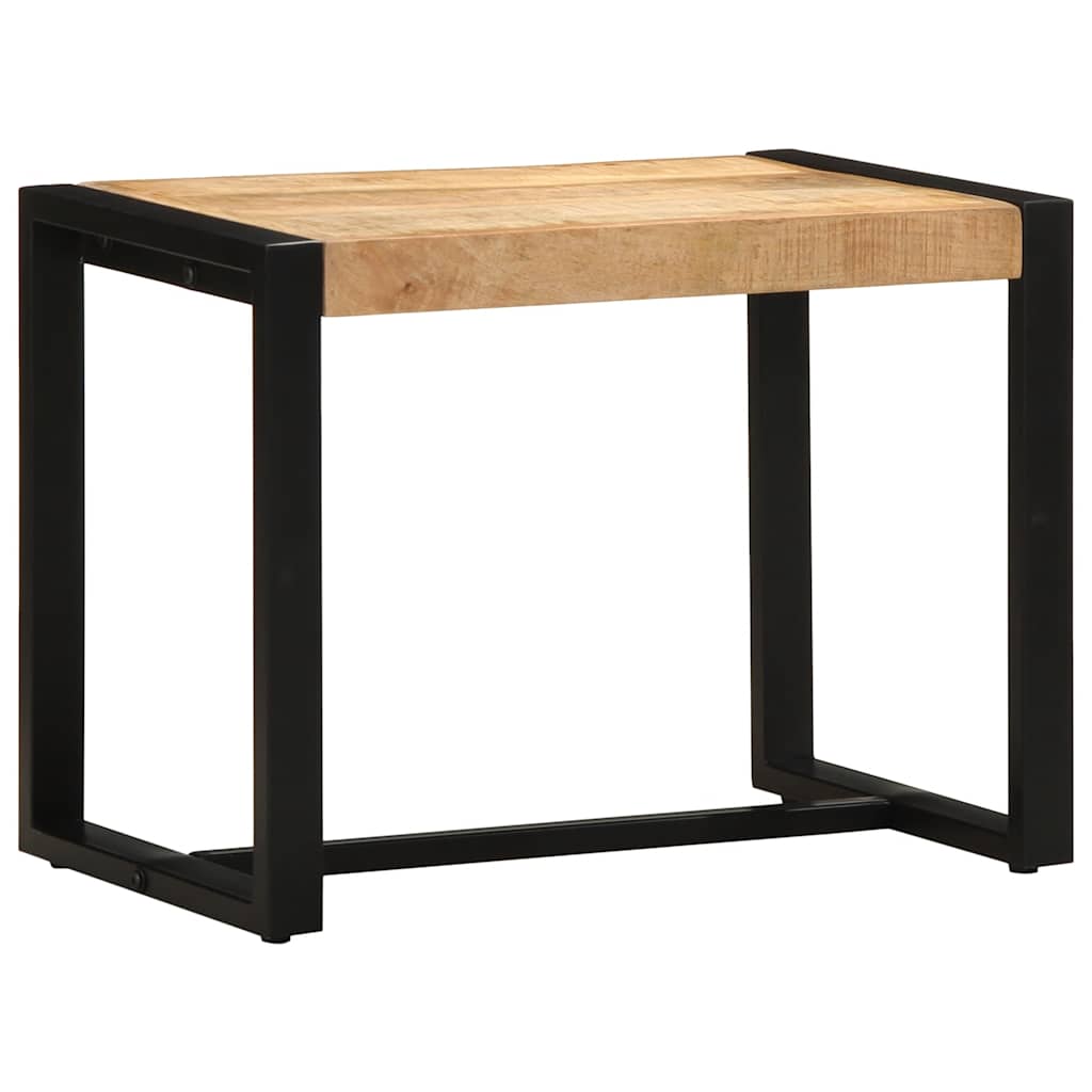Bank 60x35x45 cm massief ruw hout mango