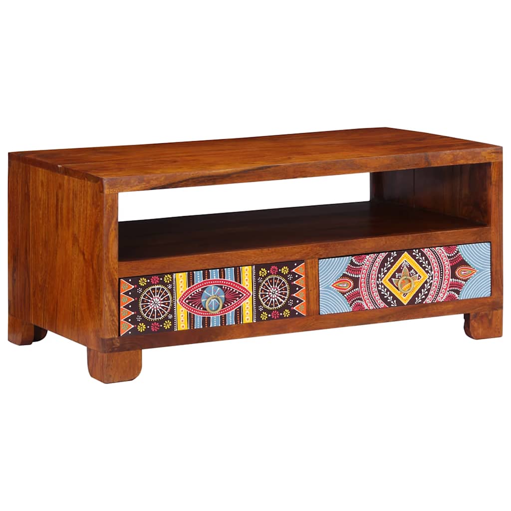 Salontafel 90x50x40 cm massief acaciahout – afbeelding 10