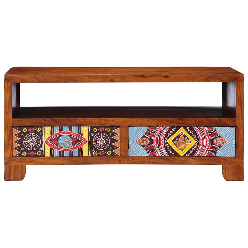 Salontafel 90x50x40 cm massief acaciahout – afbeelding 2