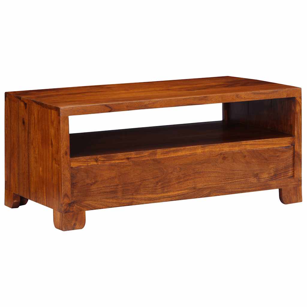 Salontafel 90x50x40 cm massief acaciahout – afbeelding 4