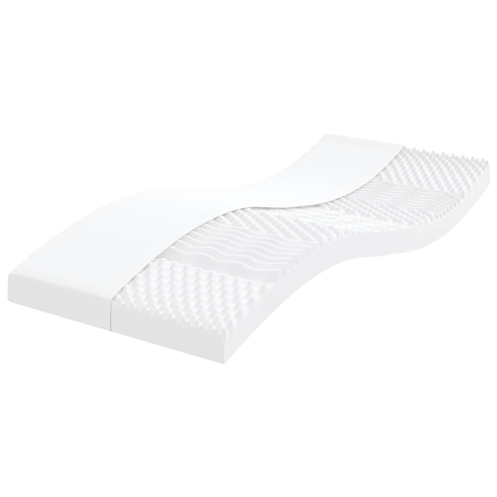 Schuimmatras 7 zones hardheid 20 ILD 90x210 cm wit – afbeelding 1