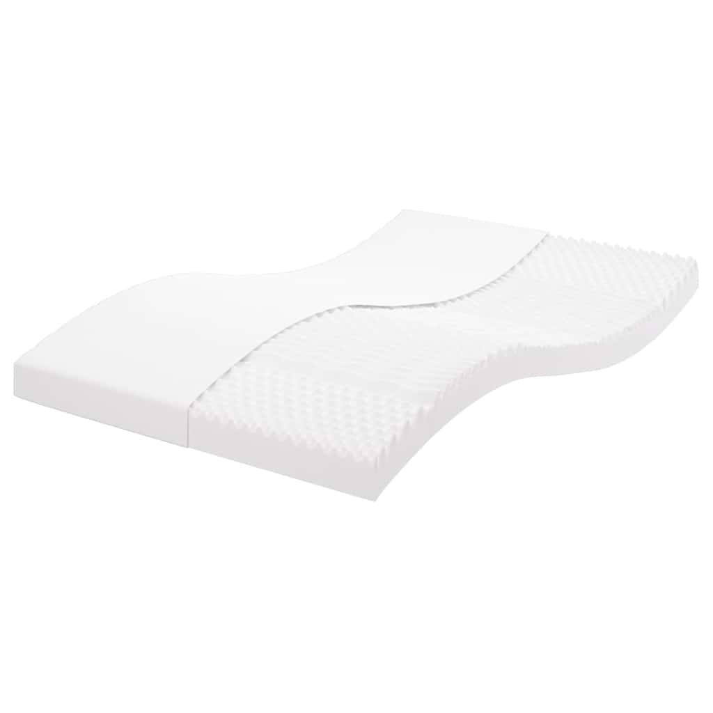 Schuimmatras 7 zones hardheid 20 ILD 120x220 cm wit – afbeelding 1