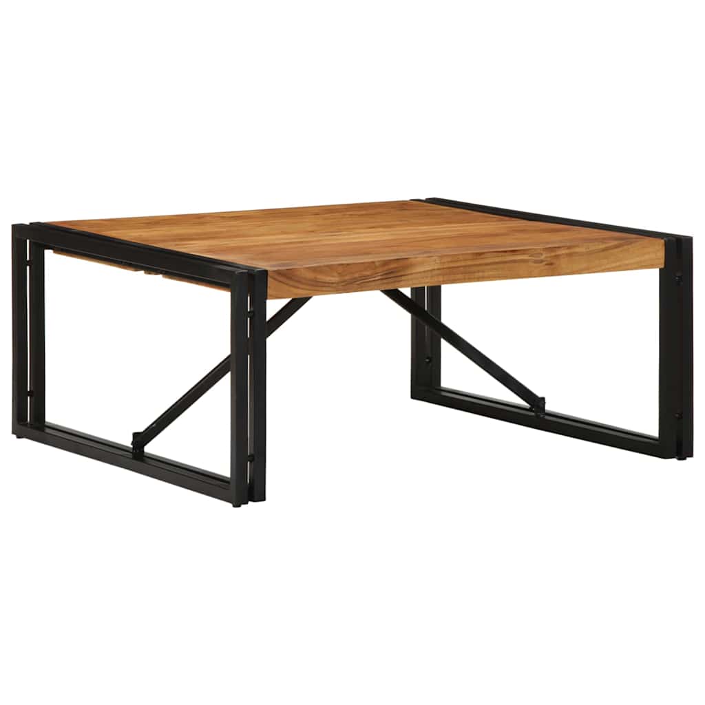 Salontafel 80x80x35 cm massief acaciahout – afbeelding 1