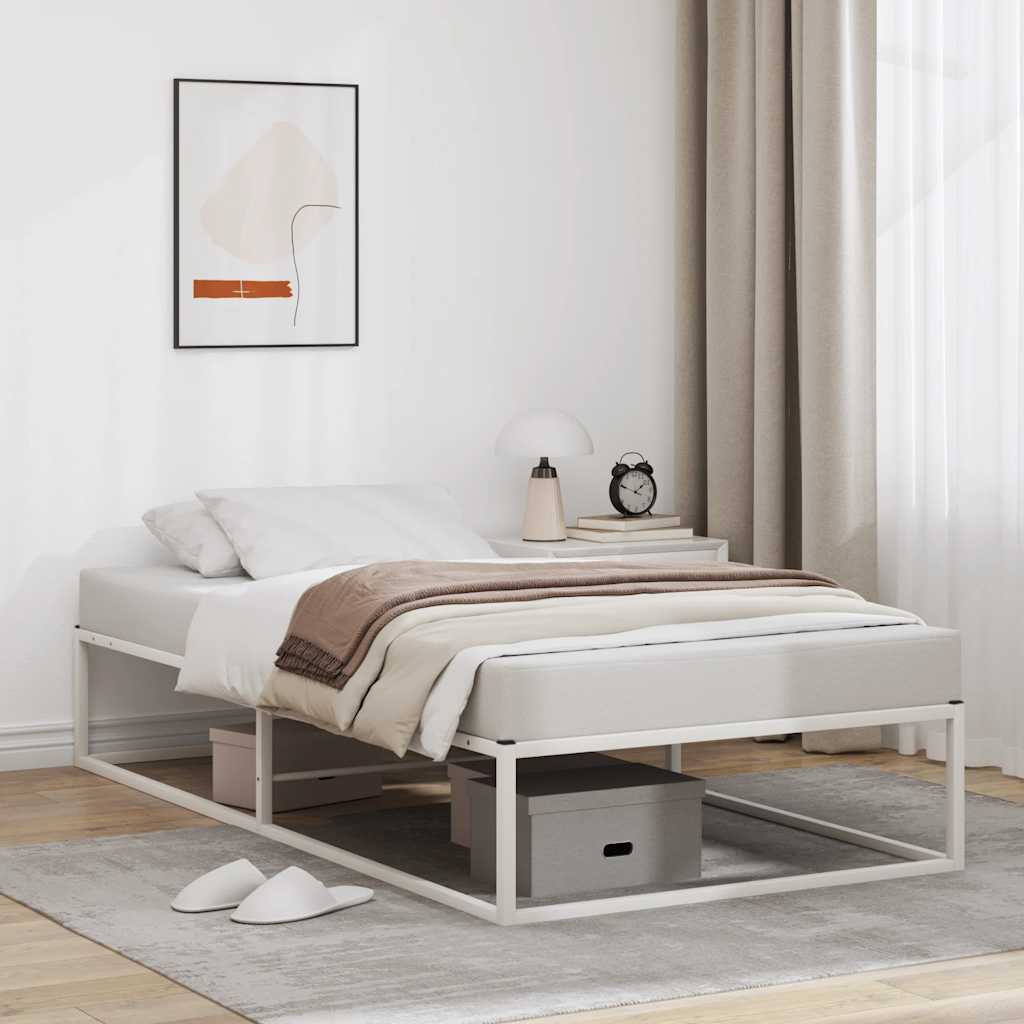 Bedframe zonder matras 90x200 cm wit – afbeelding 1