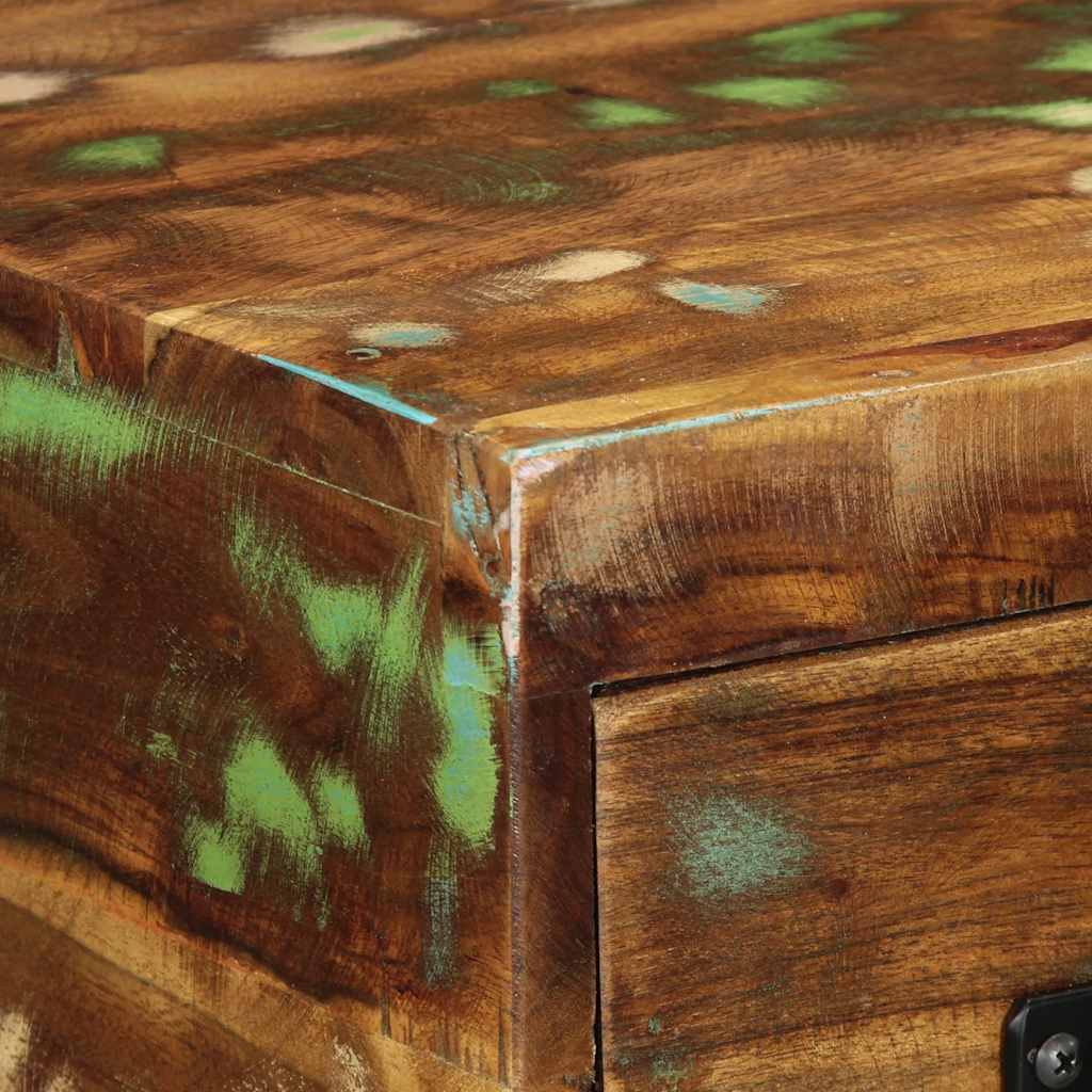 Tv-meubel wandmontage 60x30x19 cm massief gerecycled hout – afbeelding 8