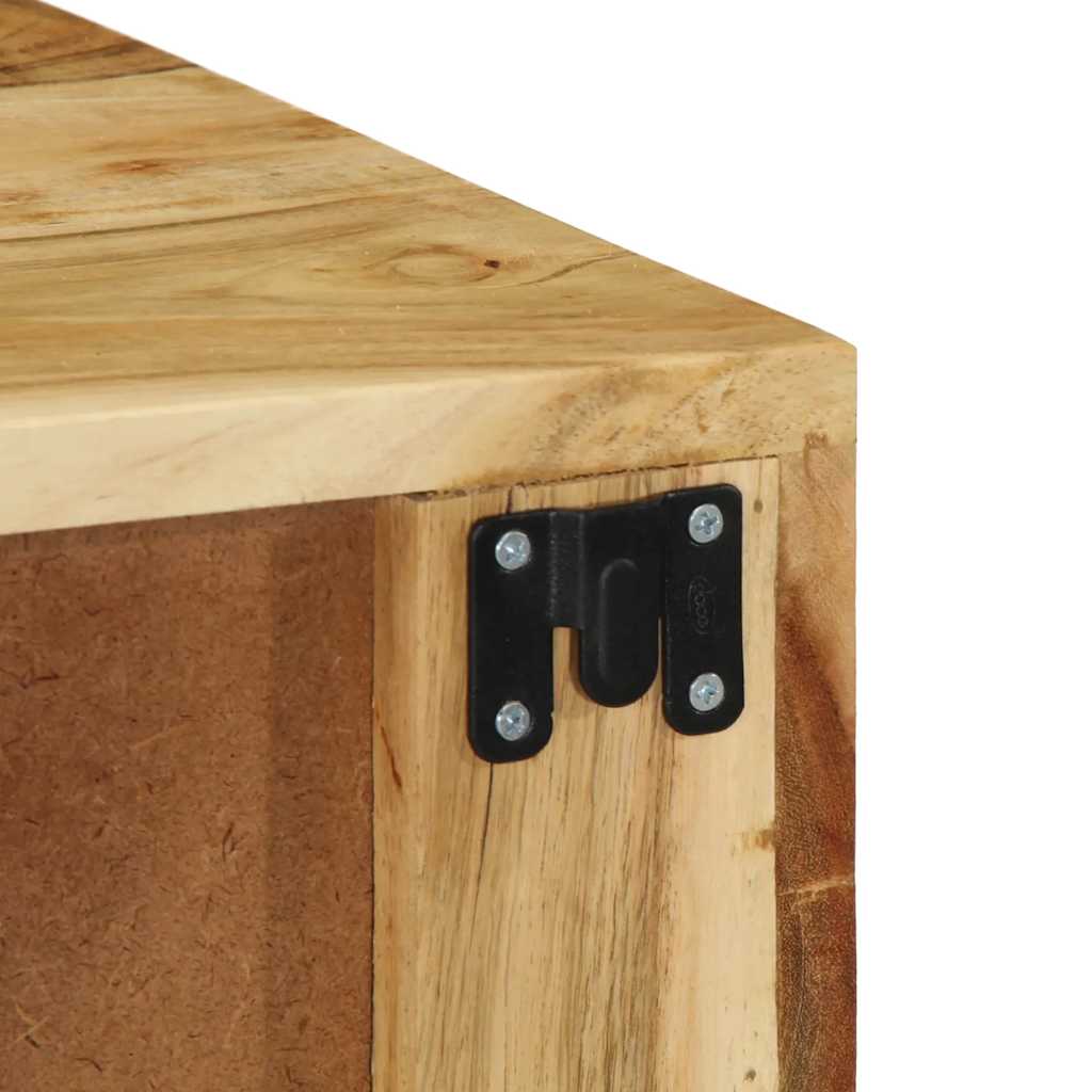 Tv-meubel wandmontage 60x30x19 cm massief acaciahout – afbeelding 10
