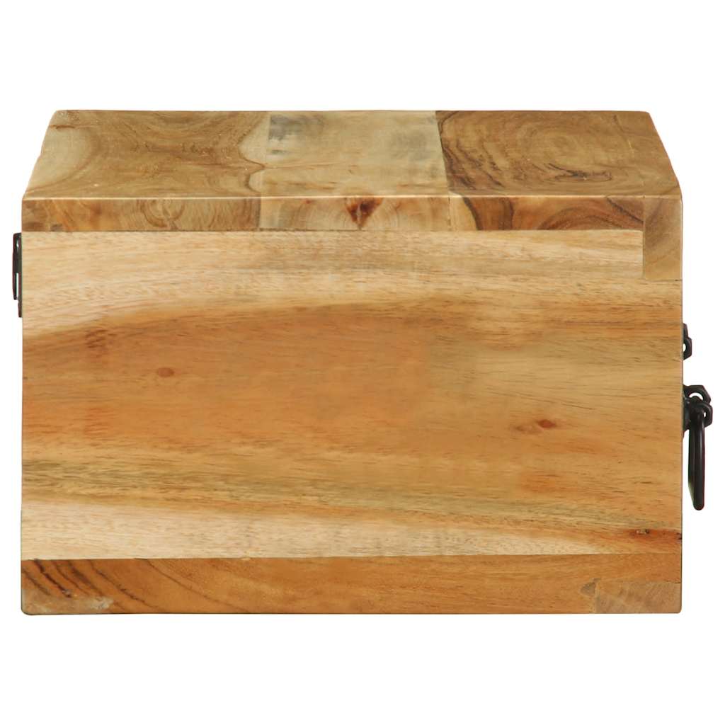 Tv-meubel wandmontage 60x30x19 cm massief acaciahout – afbeelding 6