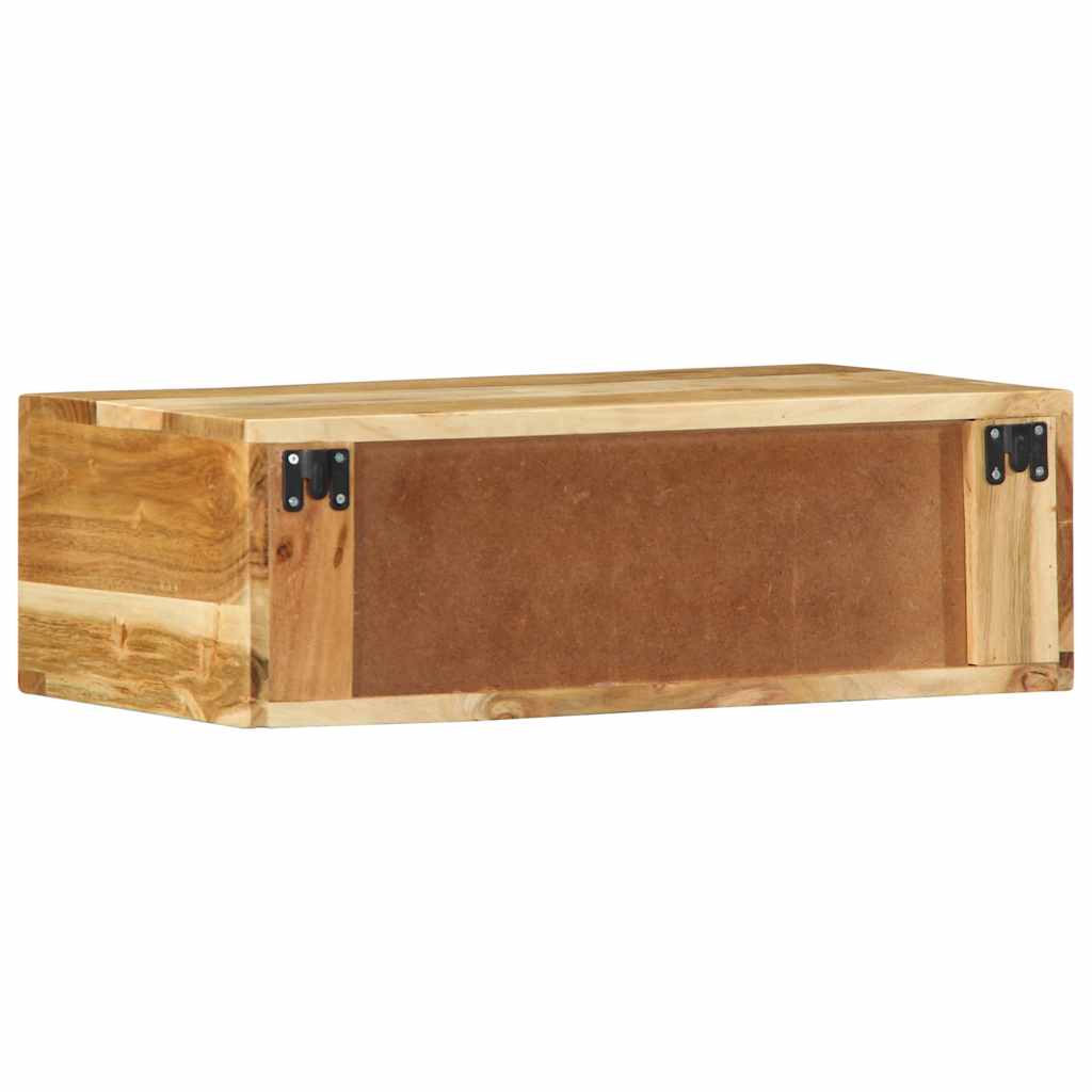 Tv-meubel wandmontage 60x30x19 cm massief acaciahout – afbeelding 7