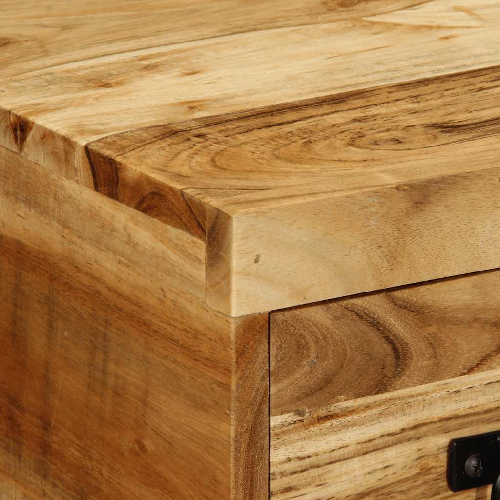 Tv-meubel wandmontage 60x30x19 cm massief acaciahout – afbeelding 8