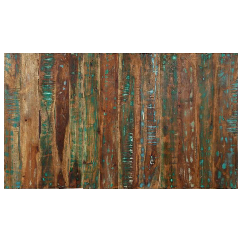Hoofdbord 140 cm massief gerecycled hout meerkleurig – afbeelding 1