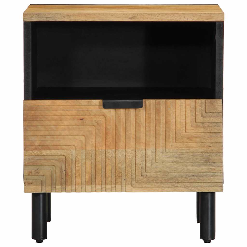Nachtkastje 40x33x46 cm massief mangohout bruin – afbeelding 3