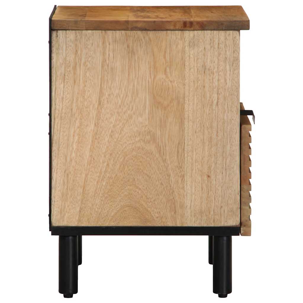 Nachtkastje 40x33x46 cm massief mangohout bruin – afbeelding 4