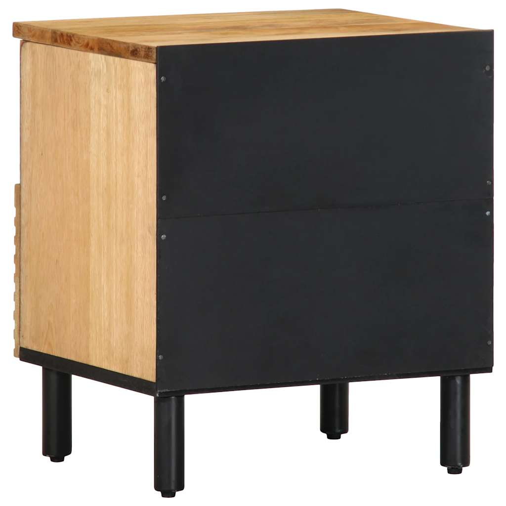 Nachtkastje 40x33x46 cm massief mangohout bruin – afbeelding 5