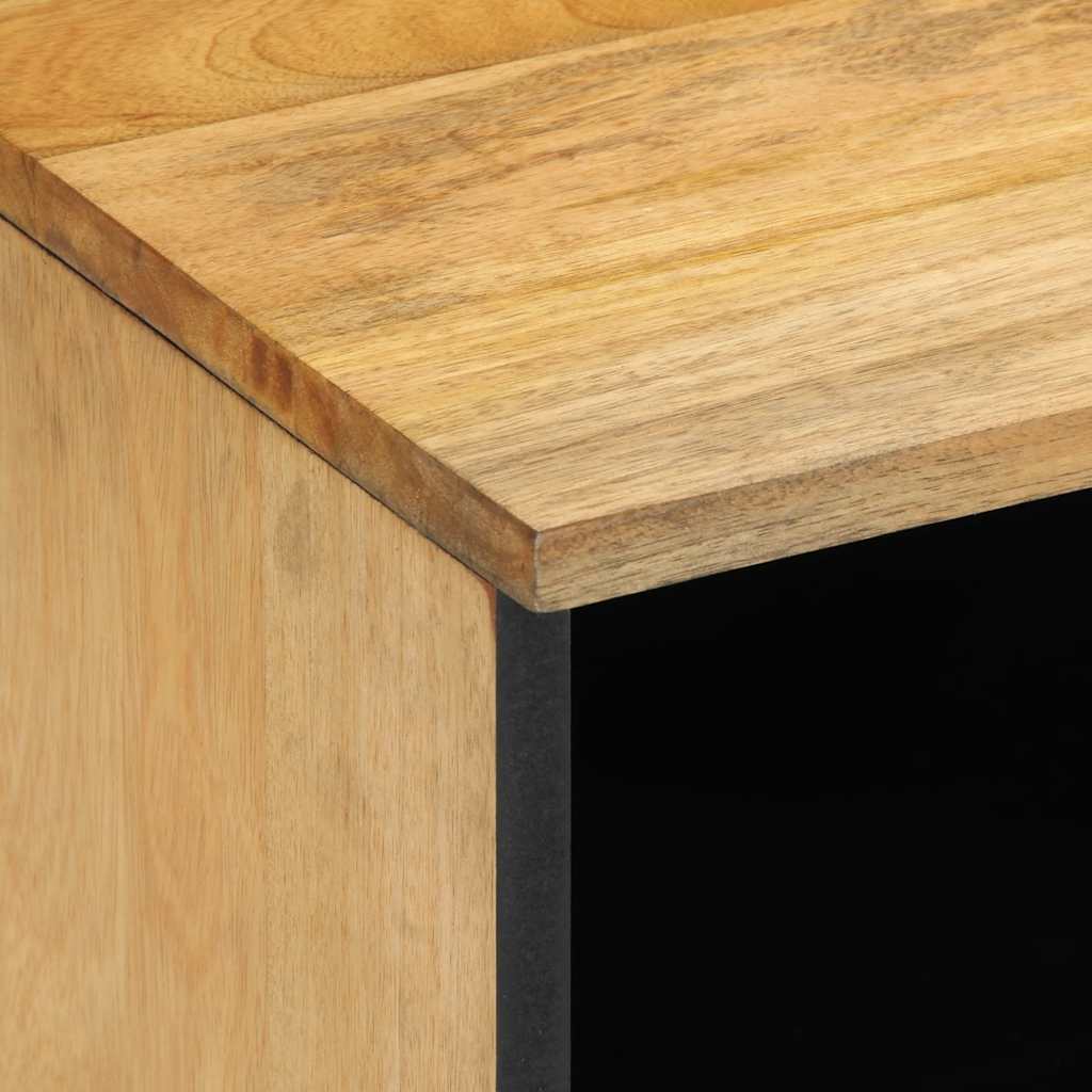 Nachtkastje 40x33x46 cm massief mangohout bruin – afbeelding 6