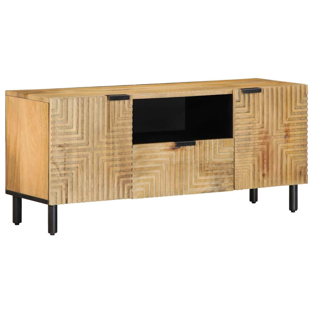 Tv-meubel 105x33x46 cm massief mangohout bruin – afbeelding 1
