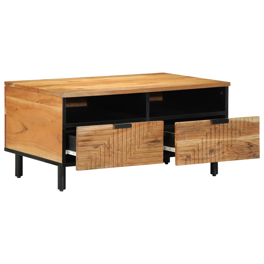 Salontafel met lade Bruin 80 x 54 x 40 cm Massief acaciahout