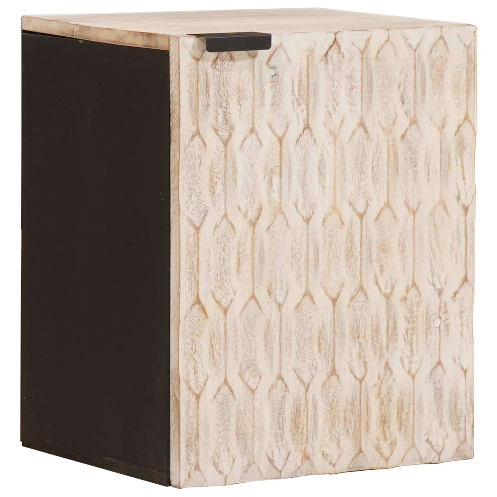 Badkamer Hangkast Wit 38 x 33 x 48 cm Massief Mango Hout