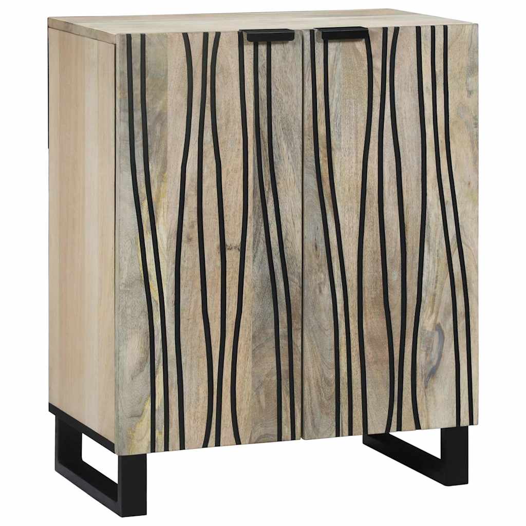 Dressoir Wit 60 x 33,5 x 75 cm Massief Mango Hout