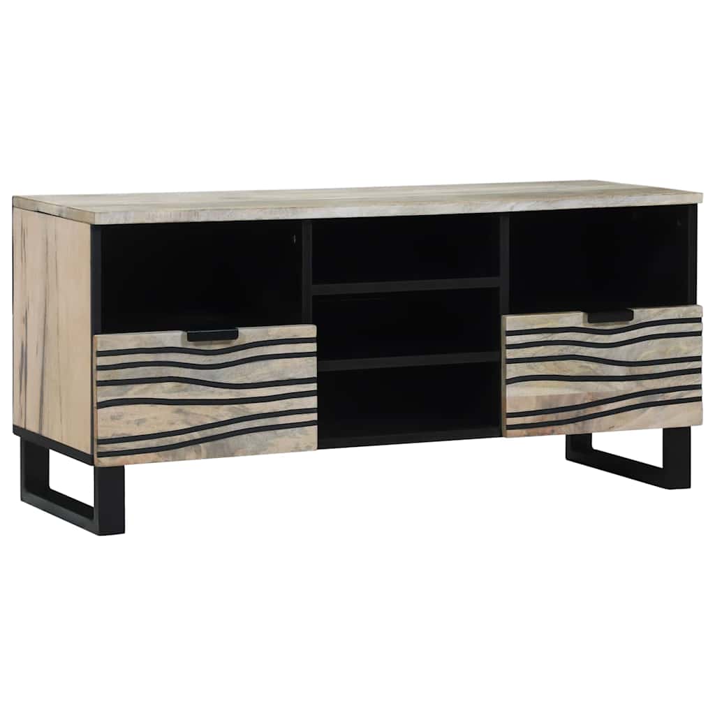 TV Eenheden met lade Wit 100 x 33 x 46 cm Bewerkt hout – afbeelding 1