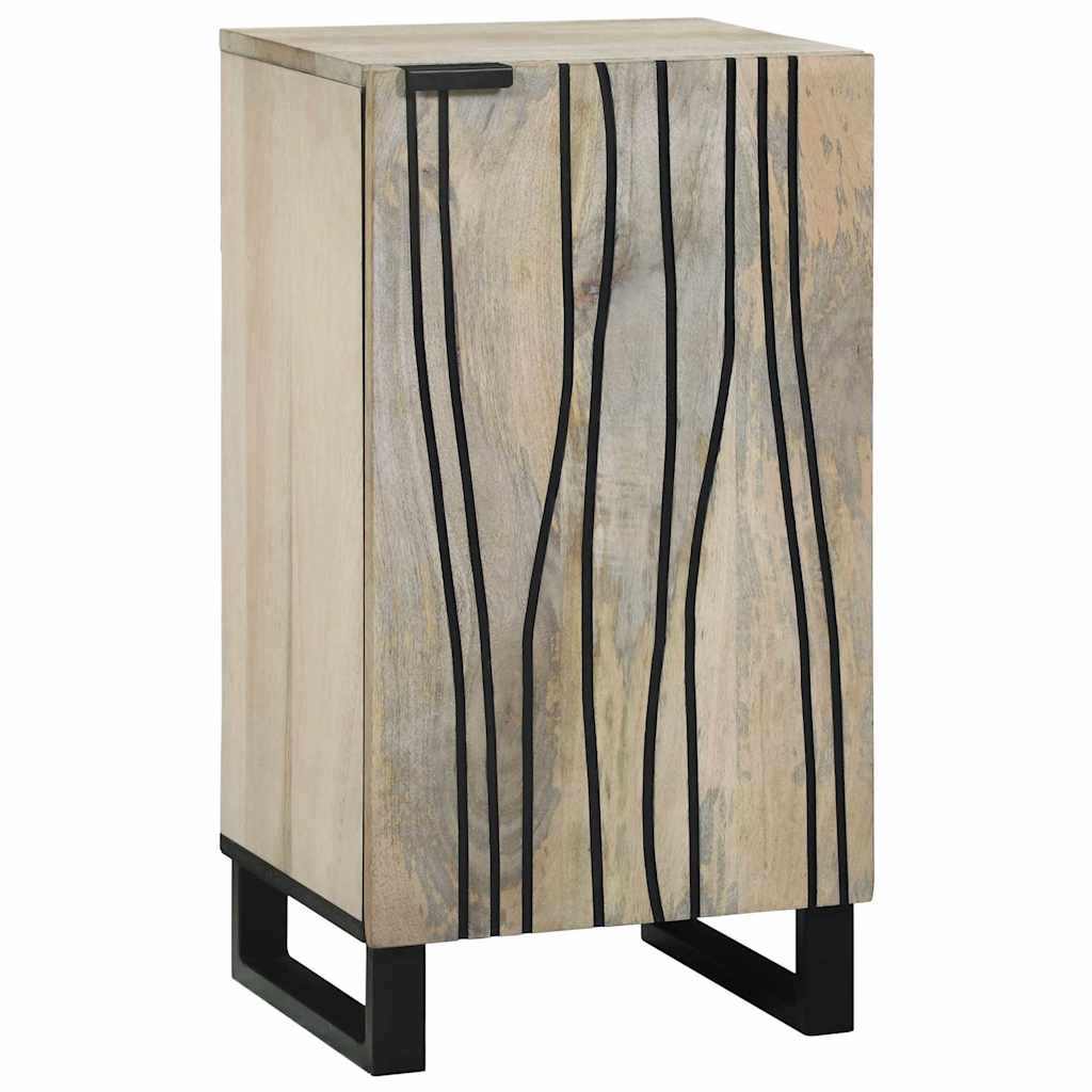 Dressoir Wit 40 x 33 x 75 cm massief mangohout