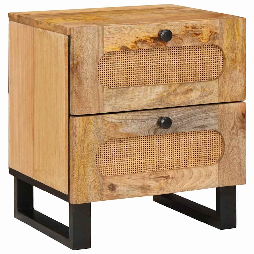 Nachtkastje met lade Naturel 40 x 33 x 46 cm Massief Mango Hout